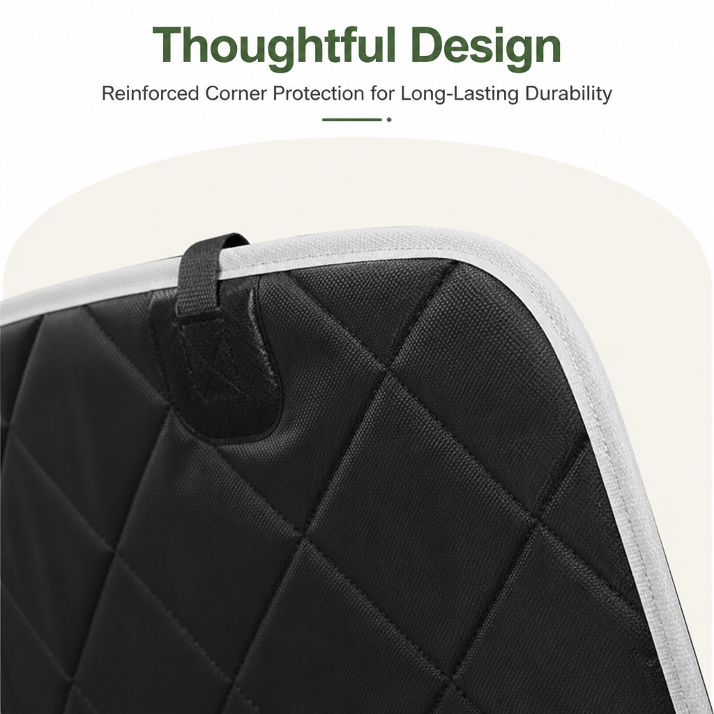 Ortekor Waterproof Oxford & Scratch-Resistant Car Backseat Cover (Non-Zippered Mesh)