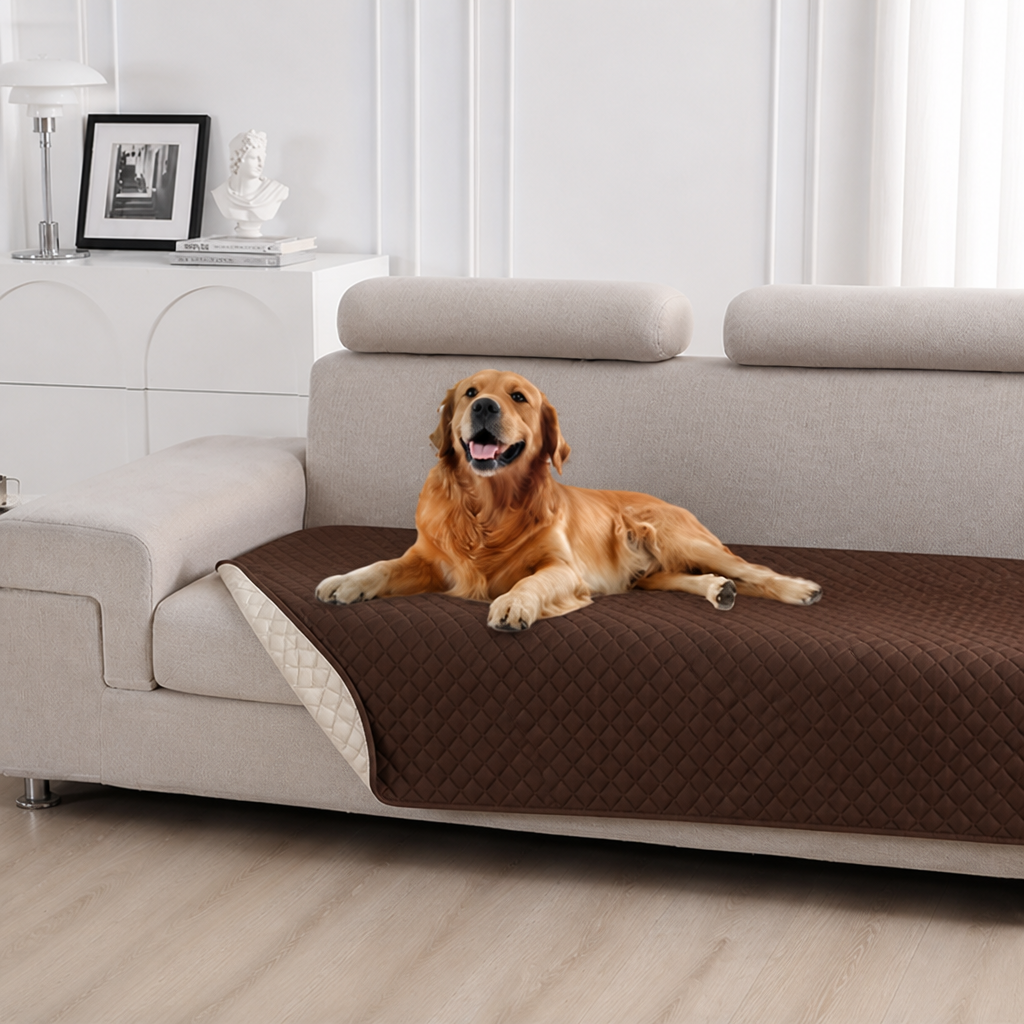 Ortekor Waterproof Quilted Fleece-Lined & Non-Slip Sofa Cover