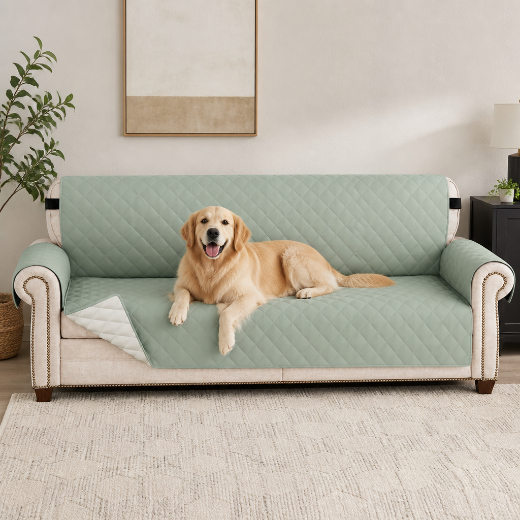 Ortekor Waterproof Quilted & Non-Slip Sofa Cover (Fitted)