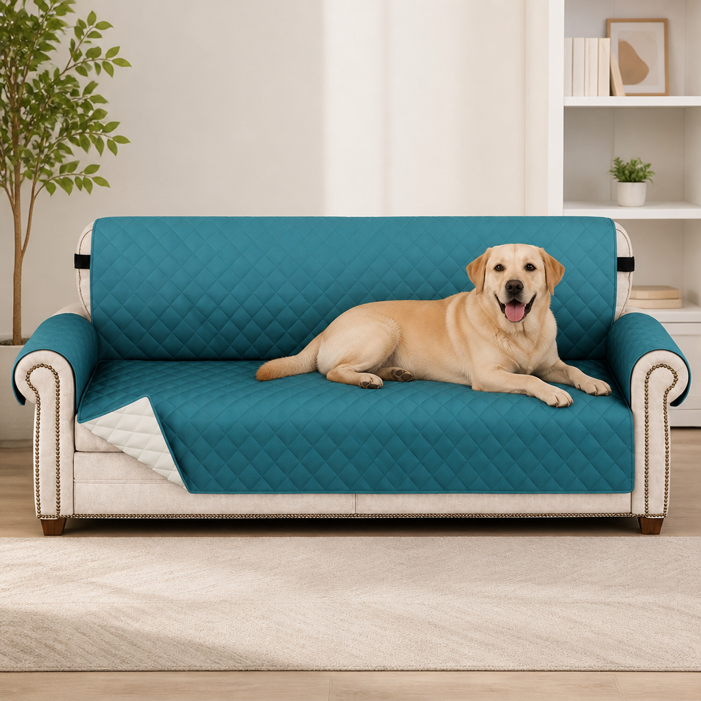 Ortekor Waterproof Quilted & Non-Slip Sofa Cover (Fitted)