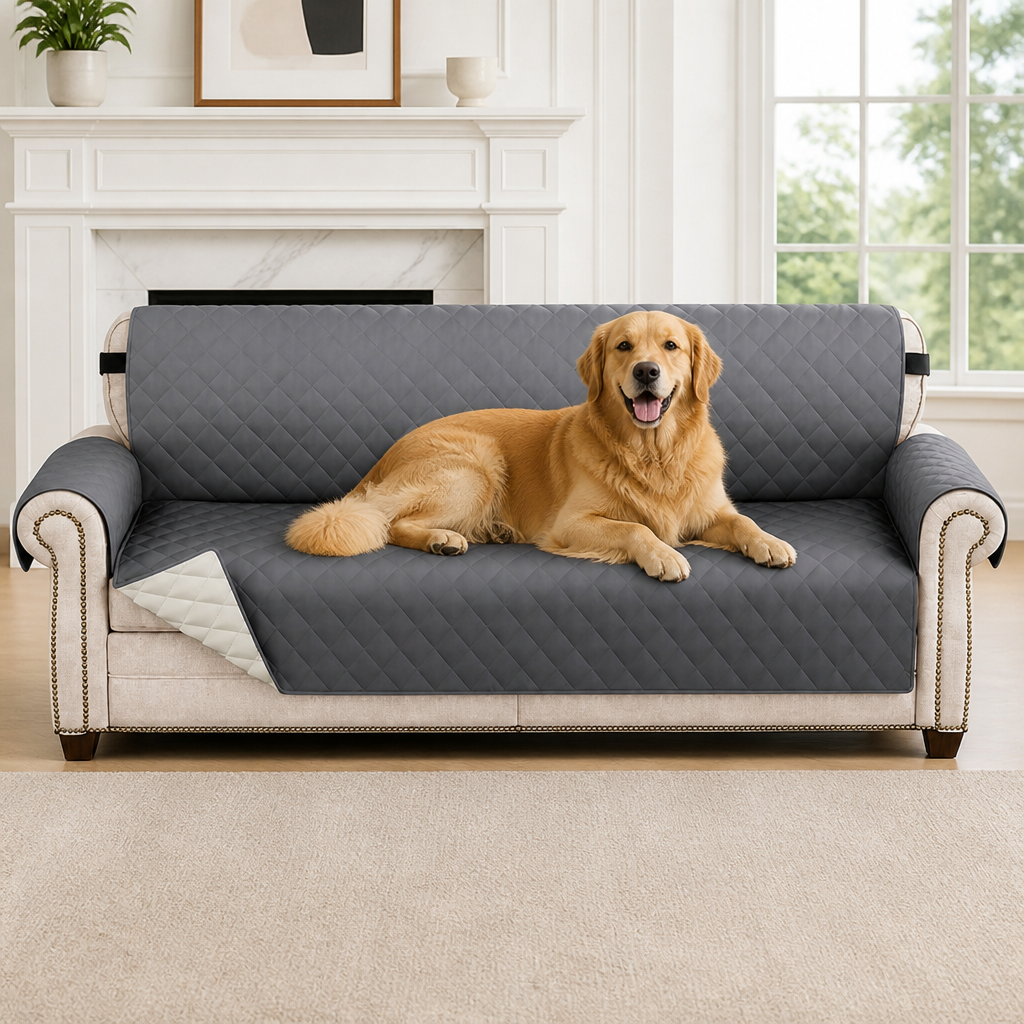 Ortekor Waterproof Quilted & Non-Slip Sofa Cover (Fitted)