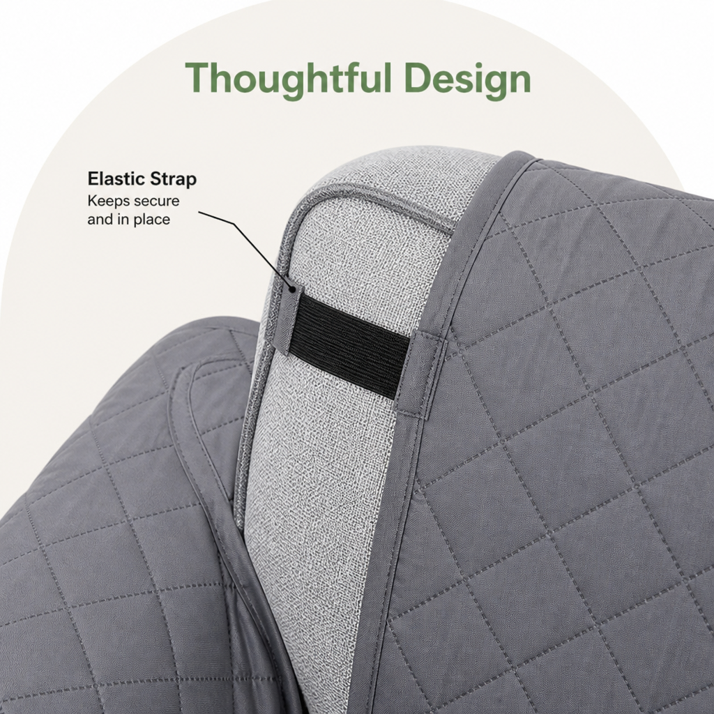 Ortekor Waterproof Quilted & Non-Slip Sofa Cover (Fitted)
