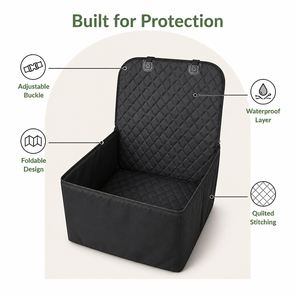 Ortekor Waterproof Quilted Oxford Car Seat Hammock