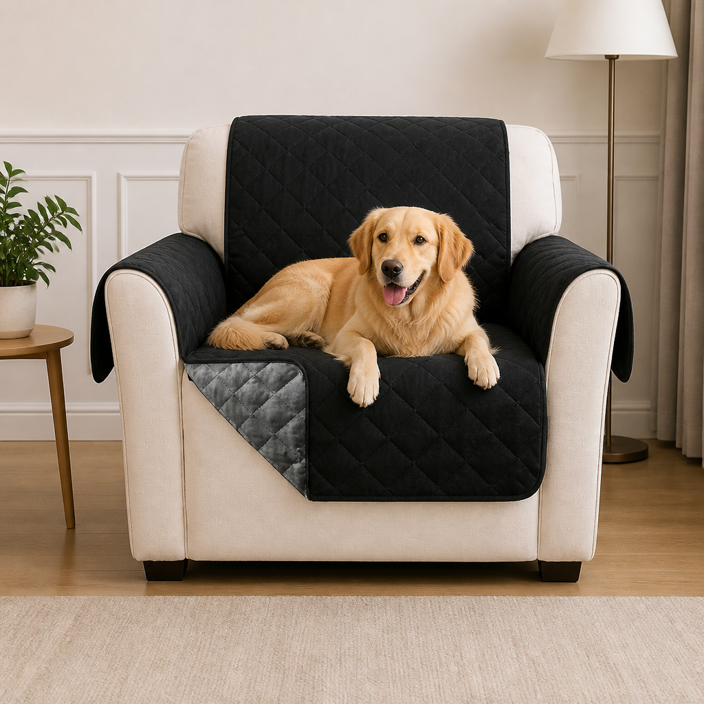Ortekor Waterproof Quilted Stretch Sofa Slipcover (Universal Fit)