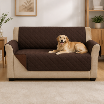 Ortekor Waterproof Quilted Stretch Sofa Slipcover (Universal Fit)