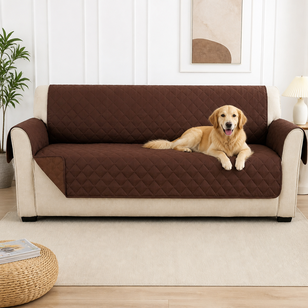 Ortekor Waterproof Quilted Stretch Sofa Slipcover (Universal Fit)