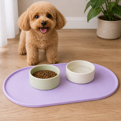Ortekor Waterproof Raised-Edge Silicone Pet Mat