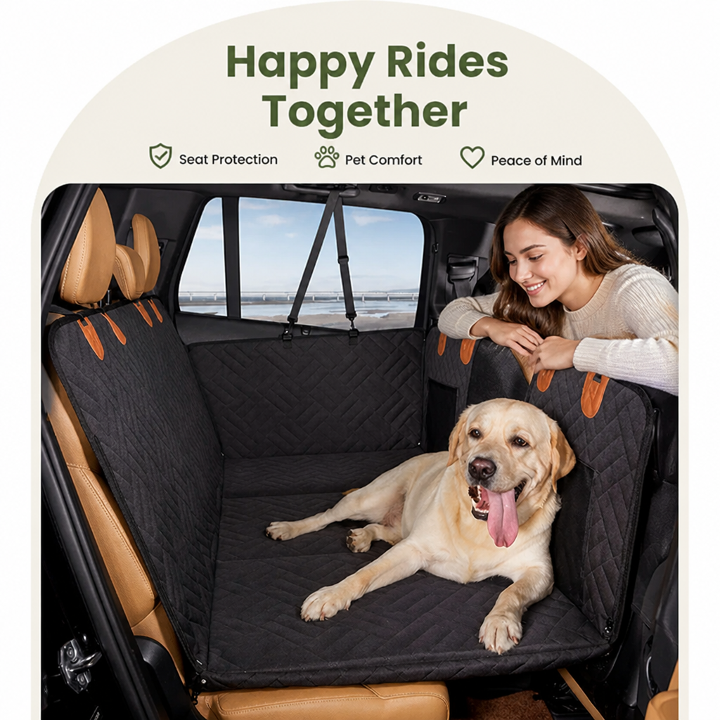 Ortekor Waterproof & Scratch-Proof Hammock Car Seat Cover (Removable)