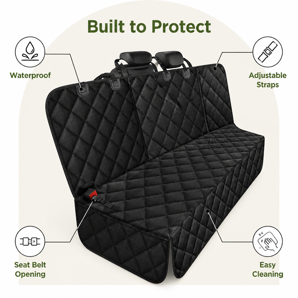 Ortekor Waterproof & Stain-Resistant Car Seat Cover