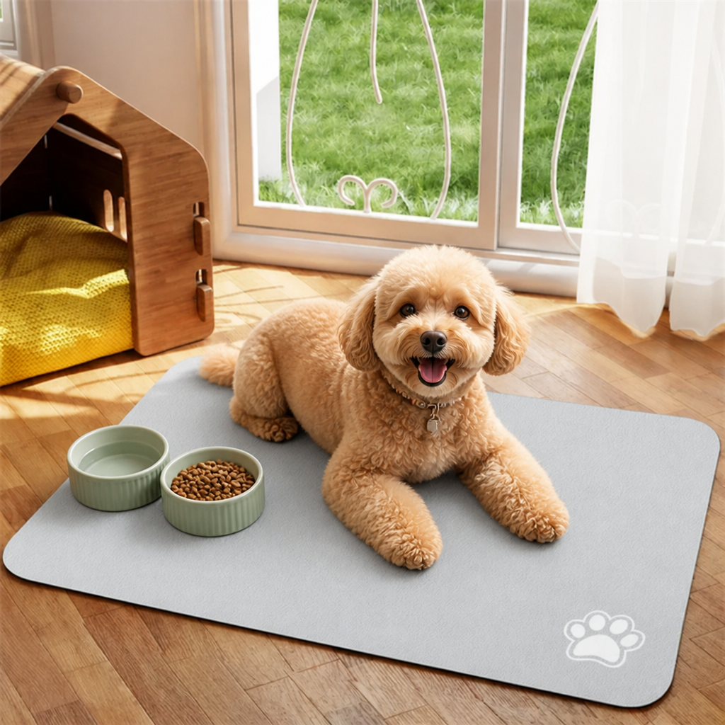 Ortekor Waterproof & Super-Absorbent Non-Slip Feeding Mat