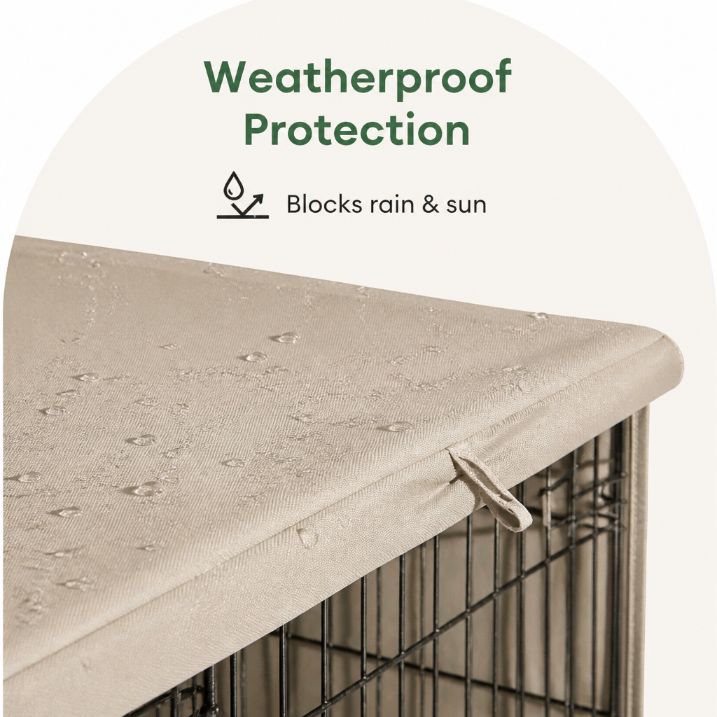Ortekor Weatherproof Oxford Fabric & Mesh Windows Crate Cover