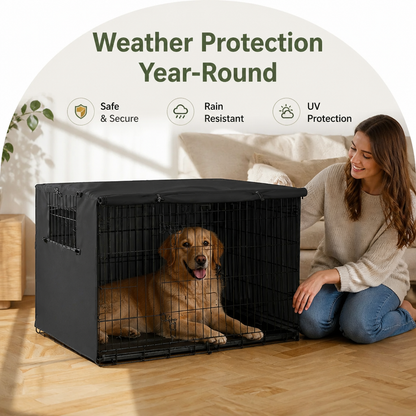 Ortekor Weatherproof Oxford Fabric & Mesh Windows Crate Cover