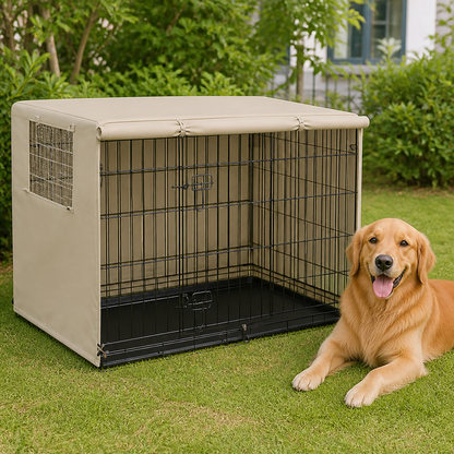 Ortekor Weatherproof Oxford Fabric & Mesh Windows Crate Cover