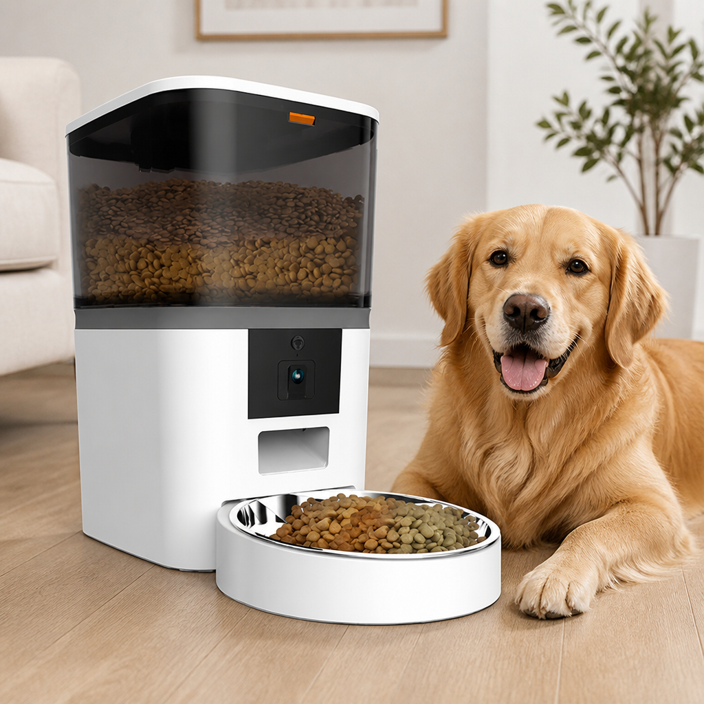 Ortekor WiFi App Control & Stainless Steel Bowl Pet Feeder
