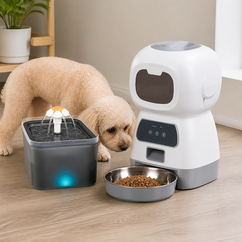 Ortekor WiFi App-Controlled & Portion-Control Automatic Pet Feeder (Removable Hopper)