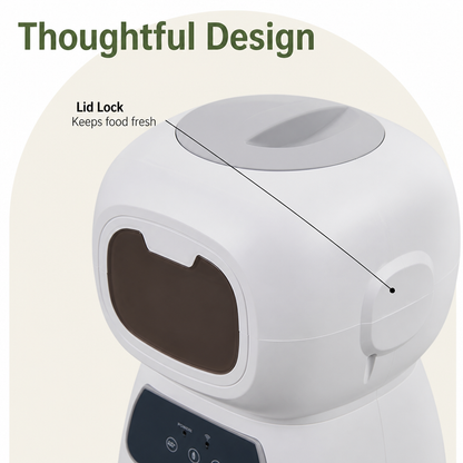 Ortekor WiFi App-Controlled & Portion-Control Automatic Pet Feeder (Removable Hopper)