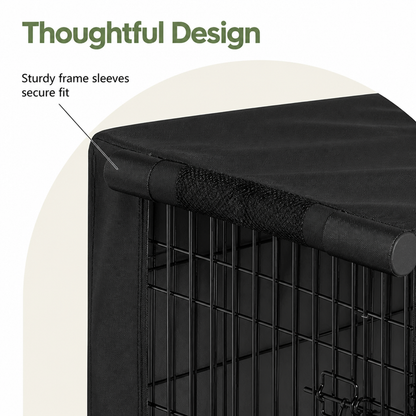 Ortekor Windproof Oxford & Mesh Windows Crate Cover (Fits 36-Inch Crates)