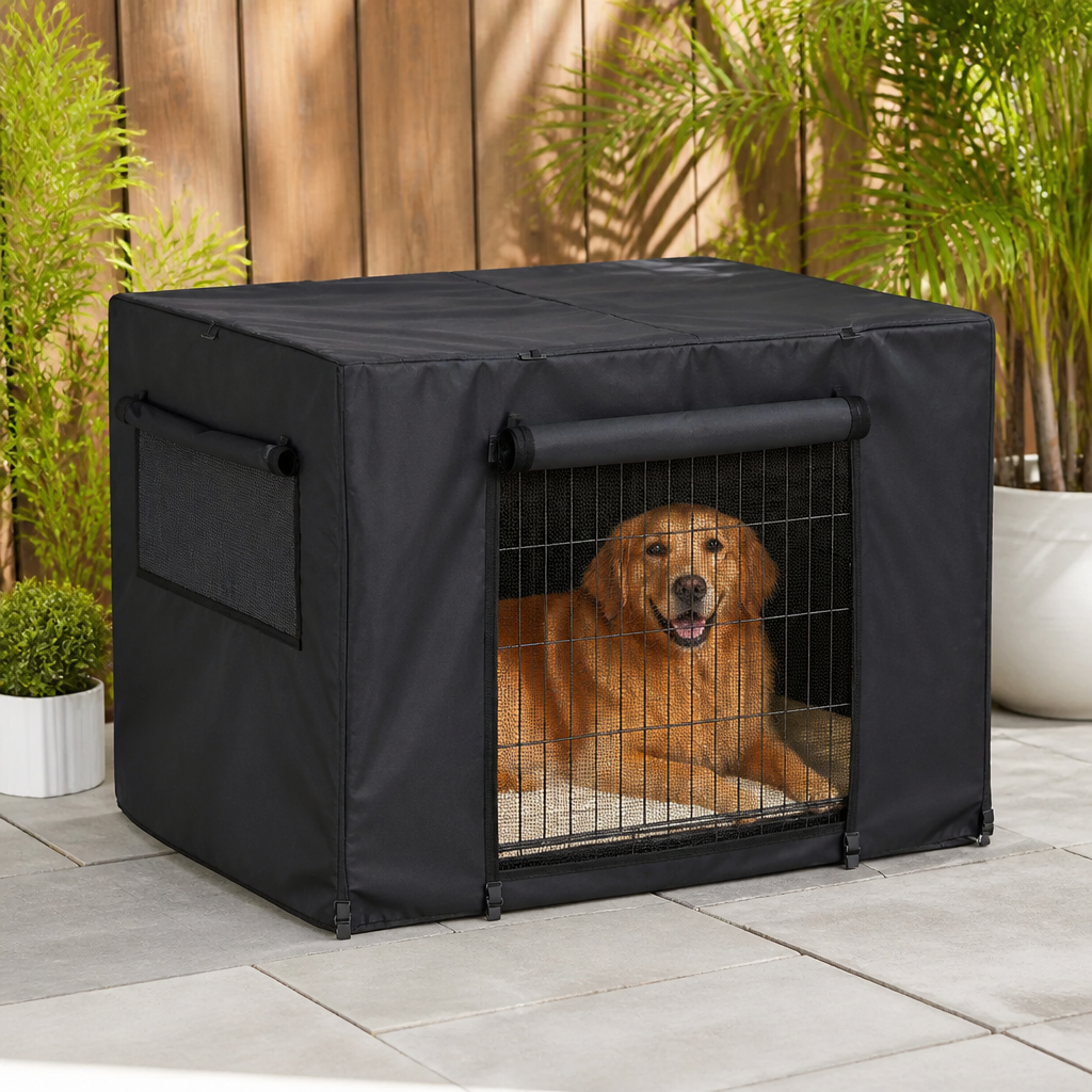 Ortekor Windproof Oxford & Mesh Windows Crate Cover (Fits 36-Inch Crates)