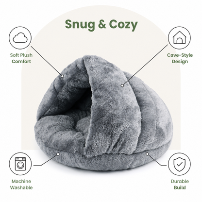 Ortekor Winter Warm Plush & Washable Cat & Small Dog Bed