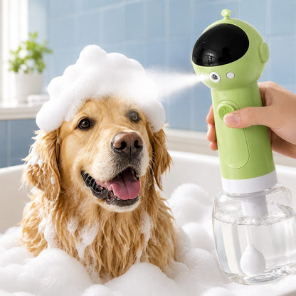 One-Press Dense Foam & Magnetic Rechargeable Dog Shampoo Foamer