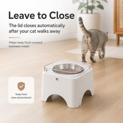 Rechargeable Infrared Auto-Opening Cat Bowl (Removable Bowl)