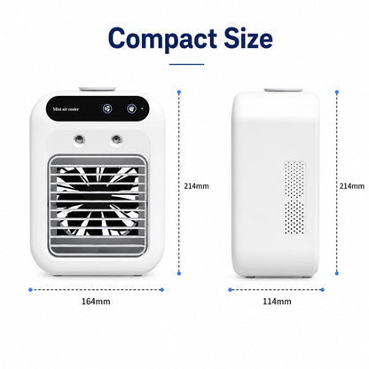 USB-C Powered Dual Mist Mini Air Cooler (17oz Tank)
