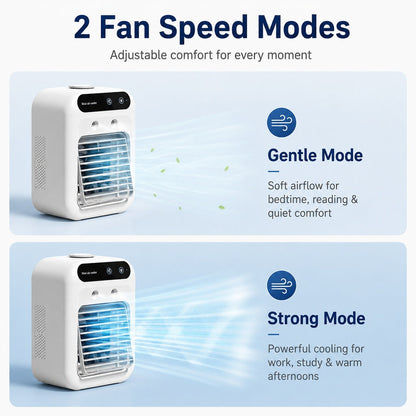 USB-C Powered Dual Mist Mini Air Cooler (17oz Tank)