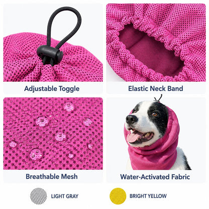 Water-Activated Breathable Mesh Dog Cooling Snood