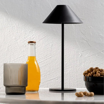 Portable Rechargeable LED Accent Lamp with Touch Dimmer for Home Patio Bedroom Living Room Desk Nightstand Battery-Operated Cordless