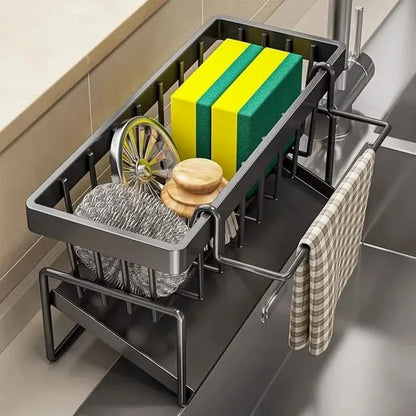 CADDYLUXE – Durable Metal Organizer for Kitchen Sink Storage