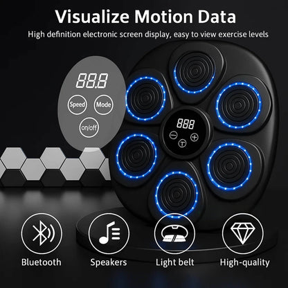 Boxing Pad with Rhythm Guidance, Interactive Music Boxing Machine for Home Workout, Punching Pad for Cardio Workouts