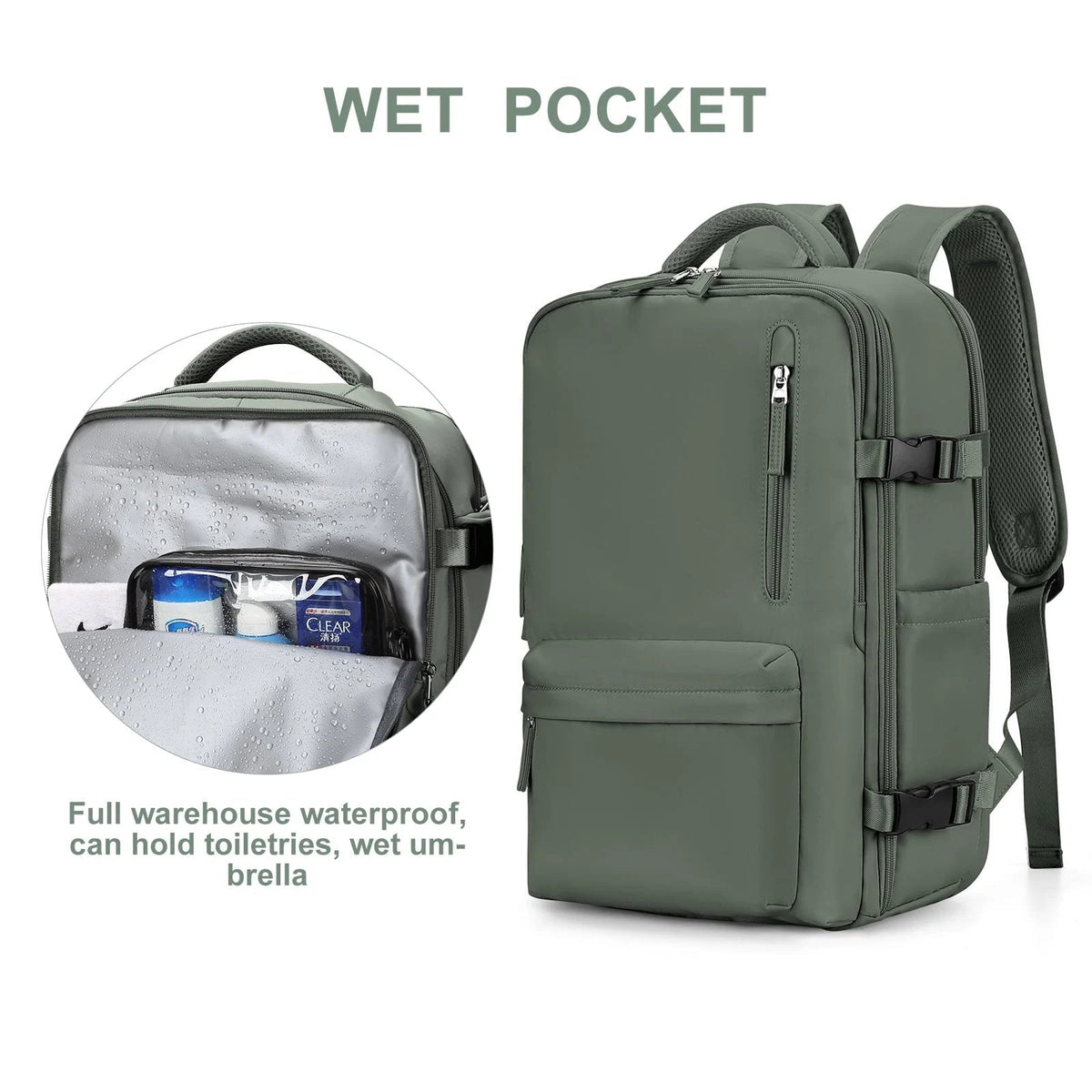 Ortekor Dynamic Collection | Women's Travel Backpack with Waterproof Design | Versatile Rucksack for Comfort and Organization