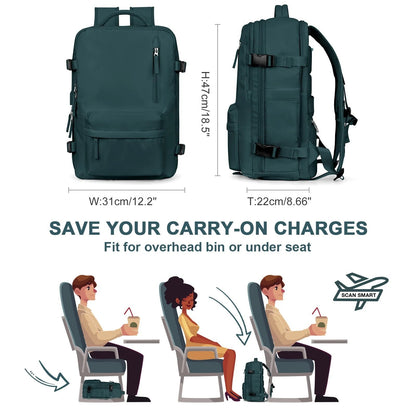Ortekor Dynamic Collection | Women's Travel Backpack with Waterproof Design | Versatile Rucksack for Comfort and Organization