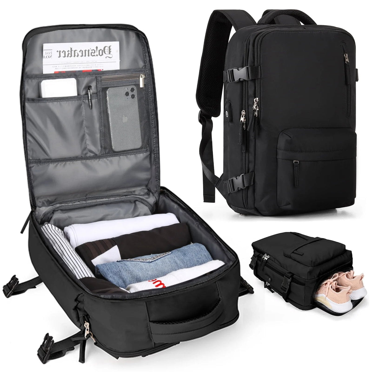 Ortekor Dynamic Collection | Women's Travel Backpack with Waterproof Design | Versatile Rucksack for Comfort and Organization