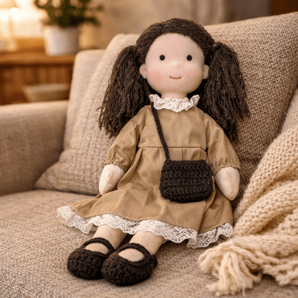 DOLLCREFT – Handmade Waldorf Cotton Doll for Creative Play