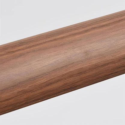 Linear Wood Ceiling Light Fixture with Built-In LED Warm Glow for Kitchen Island Dining Room Office Adjustable Height Bar Lamp Modern Farmho