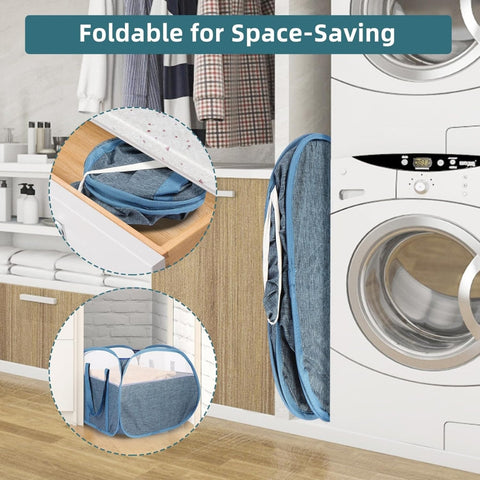 EasyMove Laundry Hamper - Durable Oxford Cloth, Collapsible Design