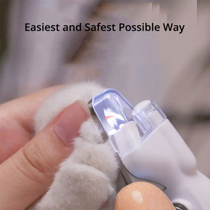 LED Pet Nail Clippers with Safety Guard for Dogs & Cats – Illuminated Trimmer for Small to Large Breeds