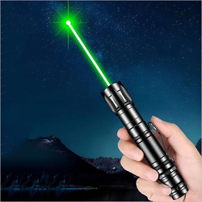 Eco-Friendly | Green Laser Pointer with 532nm Beam & USB Rechargeable Battery | Perfect for Presentations and Stargazing