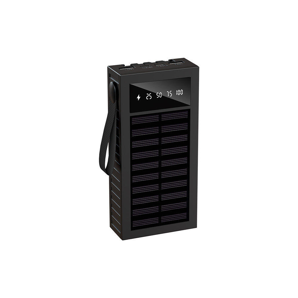 EcoCharge | Solar Power Bank with LED Indicator & Durable Design | Portable Charger for Outdoor Adventures