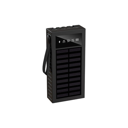 EcoCharge | Solar Power Bank with LED Indicator & Durable Design | Portable Charger for Outdoor Adventures