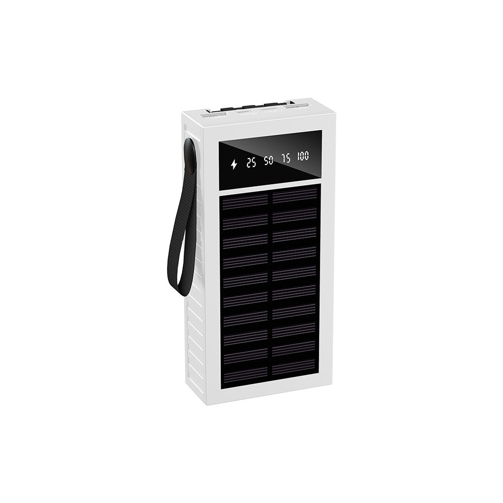 EcoCharge | Solar Power Bank with LED Indicator & Durable Design | Portable Charger for Outdoor Adventures
