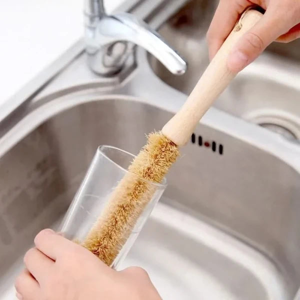 COIRLIVA – Natural Coir Kitchen Cleaning Brush for Deep Scrubbing