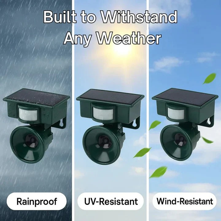 EcoGuard | Motion-Activated Bird Deterrent with Customizable Sensitivity | Effective Solution for Gardens and Patios