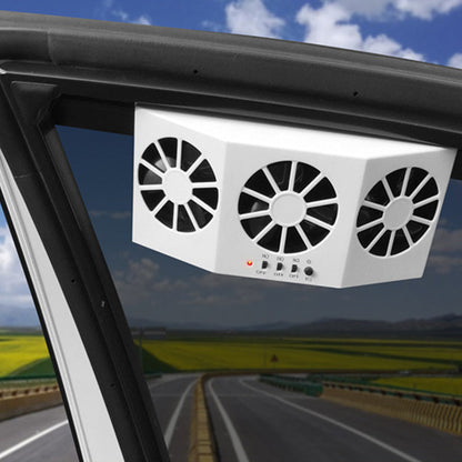 EcoVent | Solar Vehicle Exhaust Fan with Adjustable Solar Panel | Efficient Air Circulation for Heat Reduction