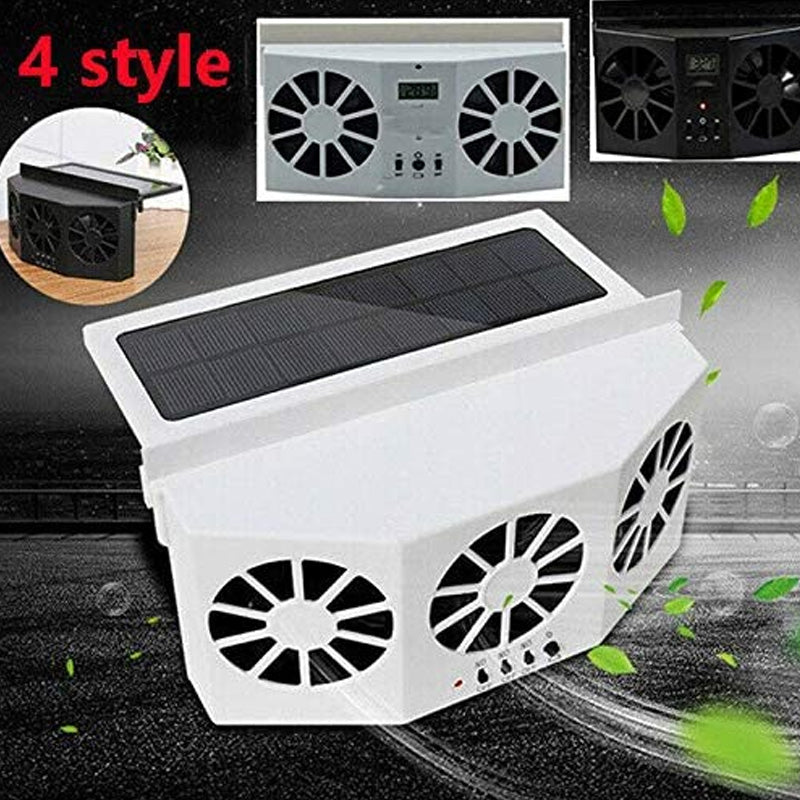 EcoVent | Solar Vehicle Exhaust Fan with Adjustable Solar Panel | Efficient Air Circulation for Heat Reduction