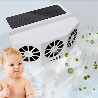 EcoVent | Solar Vehicle Exhaust Fan with Adjustable Solar Panel | Efficient Air Circulation for Heat Reduction