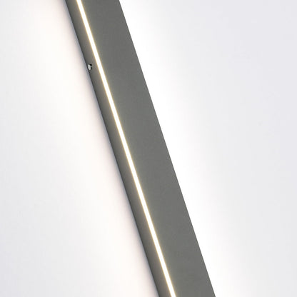 Outdoor Linear LED Wall Light 78 in Black Weatherproof Fixture for Facade Garden Patio Hallway Pathway Entrance IP65 Architectural Slim Prof