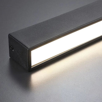 Linear LED Flush Mount Light 47-Inch Contemporary Aluminum Fixture Bedroom Hallway Kitchen Bar Overhead Lighting Slim Profile Low Profile Bl