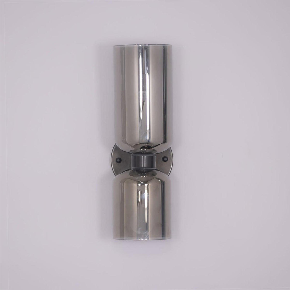 Modern Iron & Glass Double-Light Fixture for Hallway Bedroom Entryway Ambient Lighting Dimmable E14 Socket 14 in Height 6 in Depth